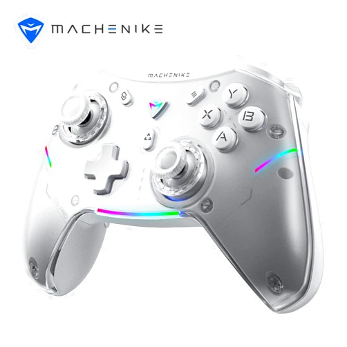 Machenike G5 Pro Wireless Gaming Controller for Windows PC,Switch,IOS&Android,PC Controller Hall Effect Joystick?Triggers/Gyroscope,RGB Lights (White) [video game]