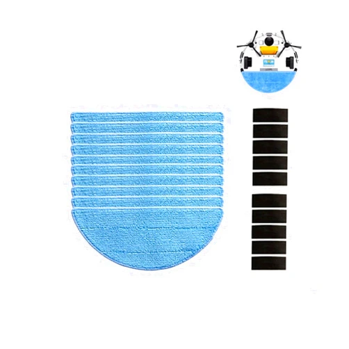BRDGHS Side Brush+hepa Filter+Mop Cloth+Magic Paste Accessories Vacuum Cleaner Parts.Compatible for Ilife V5s V5pro X5 V5 V3 V5s Pro V50 V55(V3v5MOPZUHE20)