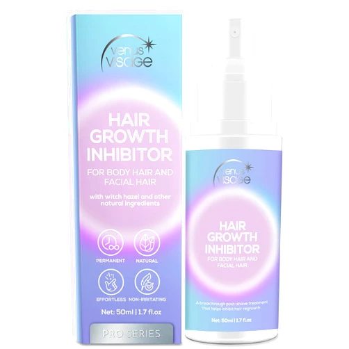 VENUS VISAGE Hair Inhibitor 50ml, Upgraded Hair Growth Spray, Non-Irritating, Removal for Body, Face, Arm, Armpit, Leg for Men and Women