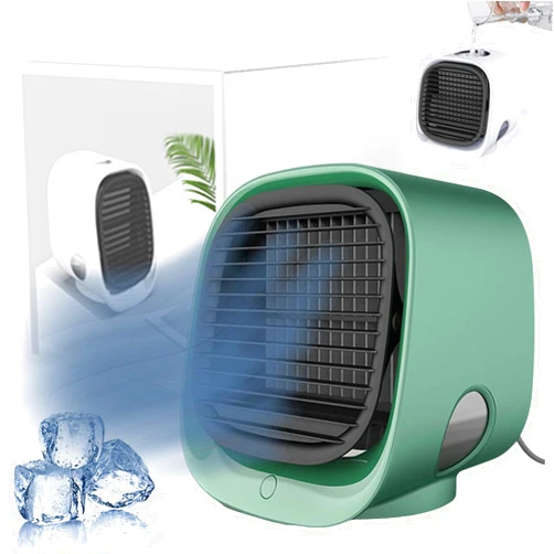 Generic Oribreeze Air Conditioning, Oribreeze Air Cooler, Oribreeze Portable Air Conditioner, New Upgrade Ori Breeze Desktop Air Conditioner with Night Light Cooling Fan for Car Camping Office Room (Green)