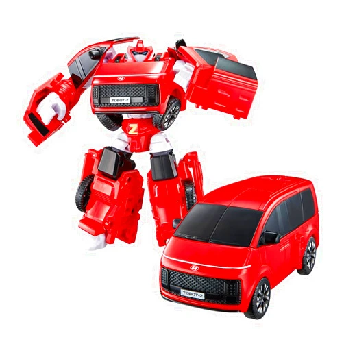 TOBOT NEW TOBOT, SMART TOBOT Z, Youngtoys Transforming Collectible Vehicle to Robot, Heroes Animation Character Toys for Kids 3 and up Transform Toys Cars, Medium Size 6-inch