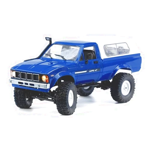 Apawband RC Crawler WPL C24 RC Rock Crawler RC Truck 4x4 Off Road RTR, 1/16 Scale Remote Control Truck All Terrain 2.4 Ghz with Proportional Steering LED Lights Hobby Toys Adult