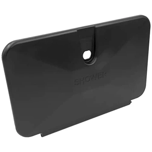 Thetford|B&B Molders RV Replacement Parts and Accessories Camper Exterior 12.875 inch x 7.75 inch Shower Door Without Access Door Black PN 94189