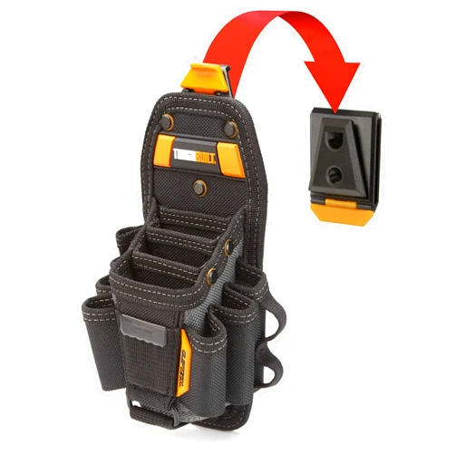 ToughBuilt - Technician 10 Pocket Pouch (Medium) - 14 Pockets & Loop, 3 Adjustable Holster, 6 Snug-fit Screwdrivers, Accessories, Secure Multi-Tool Holder - (TB-CT-36-M10)