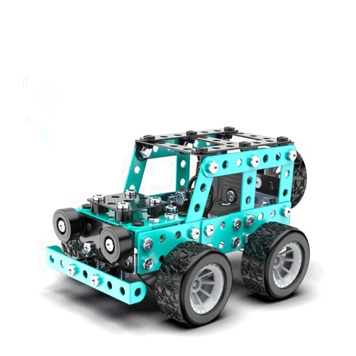 Jansfuren Building Toy Sets STEM Erector Set for Back to School Assembly Metal Toy Jeep,Toy Building Kit DIY Interactive Construction Toy for Kids, Boys, and Girls Age 8-12
