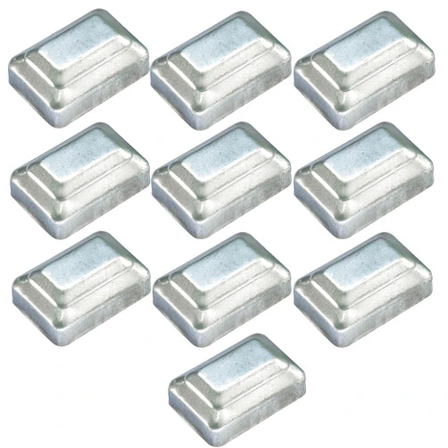 MOZX Fence Post Cap,Toppers for Fence Posts,10 Pcs Pyramid Acorn Fence Top Finials, Galvanized Steel Decorative Heavy Duty Pressed Steel Caps(40x80mm)