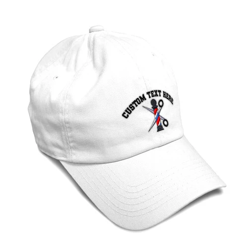Speedy Pros Soft Baseball Hat Embroidered Dad Hat Barber Pole Scissors Embroidery Men & Ladies Baseball Cap Cotton