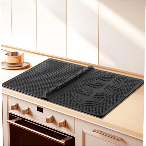 TUKIMA Gfujuyouge Silicone Ceramic Stove Top Cover, Heat Resistant Glass Cooktop Protector, Flat RV Range Stovetop Mat, XL Kitchen Dish Drying Pad,28 x 20 inchesStove Top Covers For Electric Stove