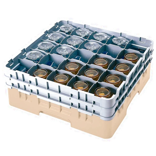 Cambro 25S800184 Beige Camrack 25 Compartment 8 1/2