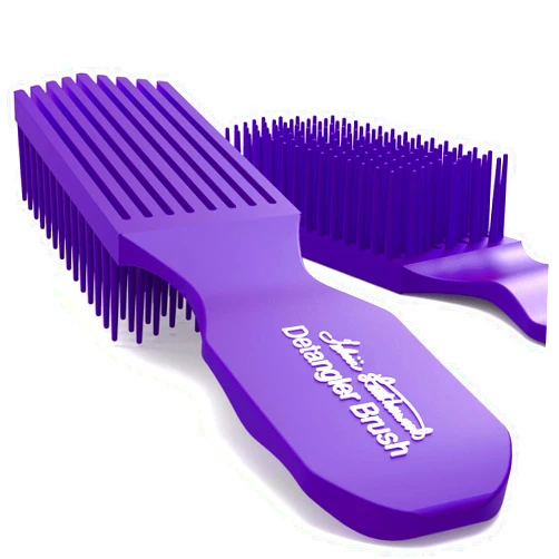 Brush With The Best Purple Detangler Brush by Felicia Leatherwood - For Kinky, Curly, Wavy 4c or Straight Hair - Tame Your Tangles Smooth Your Coils - Pain Free for All Ages