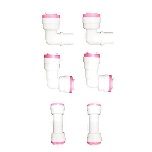 Malida 1/4 inch Quick Connect Check Valve for RO purifiers Water Reverse Osmosis System (Check Valve,6 PCS)