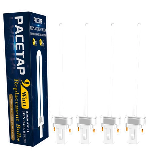 PACETAP 9W Bulbs 21050 Replacement Compatible with DynaTrap Models DT3009, DT3019 and DT3039, U Shape Replacement Bulbs Light (4 Pack)