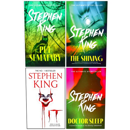 By Stephen King (Author) Stephen King Collection 4 Books Set (Pet Sematary, The Shining, It, Doctor Sleep)