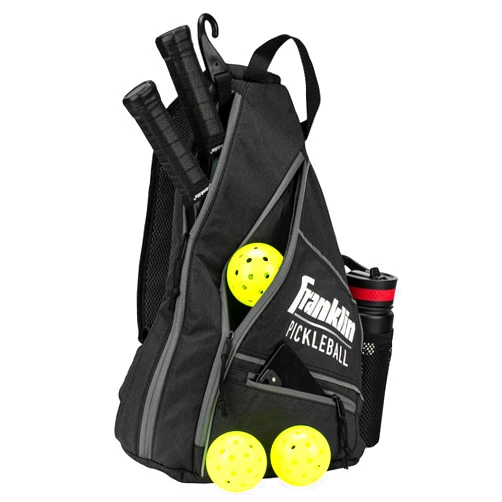 Franklin Sports Pickleball Bags - Pickleball Sling Bag Backpack for Gear + Equipment - Pickleball Bag for Men + Women - Holds Paddles, Pickleballs + Accessories - Official US Open Pickleball Bag