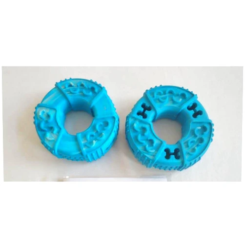 KWORLD - TMCC Durable Natural Rubber Dog Chew Toys - Heavy Duty, Tough Dog Toys - Perfect for Medium to Large Breeds (Blue)