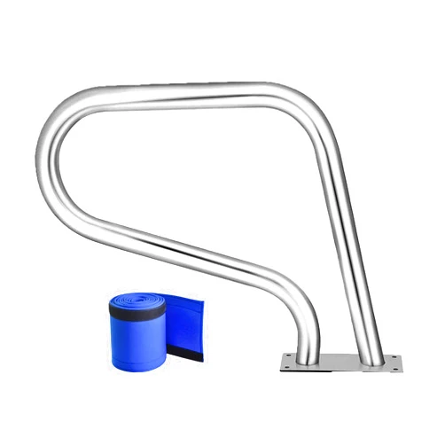 Ontihang Pool Handrails Easy to Install Pool Hand Rail with Grip Cover 330lbs Load Capacity 304 Stainless Steel Swimming Pool Handrail Height 22.5