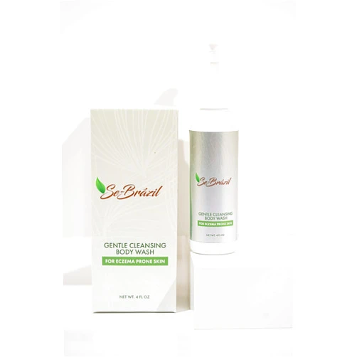 Se-Brázil Gentle Cleansing Body Wash, Cleansing Wash for Eczema Prone and Sensitive Skin, Made with Manuka Honey for Soothing & Restoring Dry Skin, 4 oz