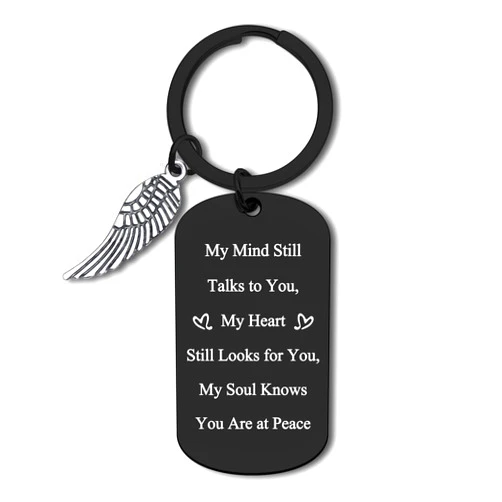 Dabihu Memorial Keychain Gifts Sympathy Gift for Loss of Father Mother Grandpa Grandma Baby Loss Gift In Memory Loss of Family Friends Bereavement Gift Remembrance Keepsake Gift Memorial Keychain Keyring