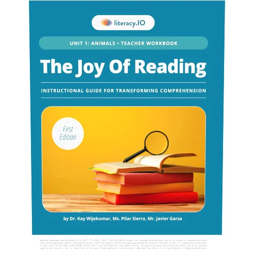 By Dr. Kay Wijekumar (Author), Javier Garza (Author), Pilar Sierra (Author), Ashley Devine (Illustrator) & 1 more The Joy of Reading: Unit 1 (Teacher Workbook) (The Joy of Reading: Instructional Guide For Transforming Comprehension)