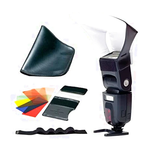 LumiQuest Photography Starter Kit, Pocket Bouncer Light Diffuser with UltraStrap & FXtra Colored Gel Kit