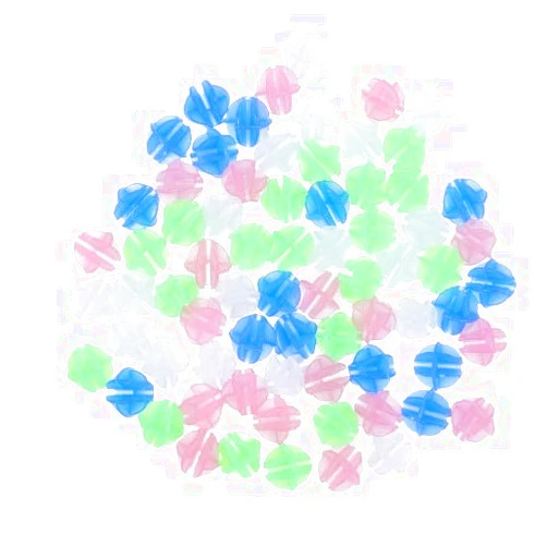 Jinshining 144 Pieces Colorful Bicycle Spoke Beads Decorated, Luminous Colorful Slider Beads, Children's Bicycle Clip Beads (General)，Spokes and Parts，Bike Spoke Decorations