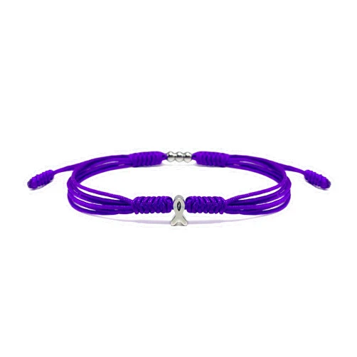 HARACRAFT Lupus Awareness String Bracelet, Bracelet For A Cause, Awareness Ribbon Bangle, Lupus Awareness Ribbon Wristband, Protection Surfer Bracelet for Men Women (Lupus Awareness)