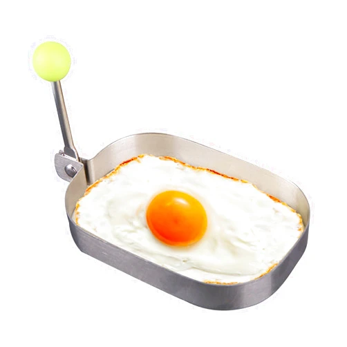 AOCATE Egg Cooking Mold,Stainless Steel Non-Stick Rectangle Pancake Mold - Griddle Mold Cooker for Fried Egg, Sandwiches, Pie, English Muffin, Indoor and Outdoor Use