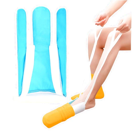 KkaFFe Sock Aid Device for Seniors, Sock Aids for Putting and Off Socks, Sock Helper for Pregnant Women and Disability, Easy On and Off Stocking Slider, Handicapped Avoid Bending Sock Assistant Device