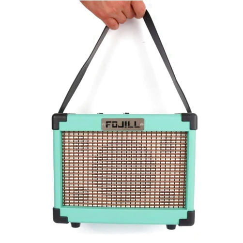 FOJILL 10W Watt Electric Guitar Amplifier Amp Practice Small Portable Travel Mini Amp with Bluetooth Distortion Gain Volume Jack