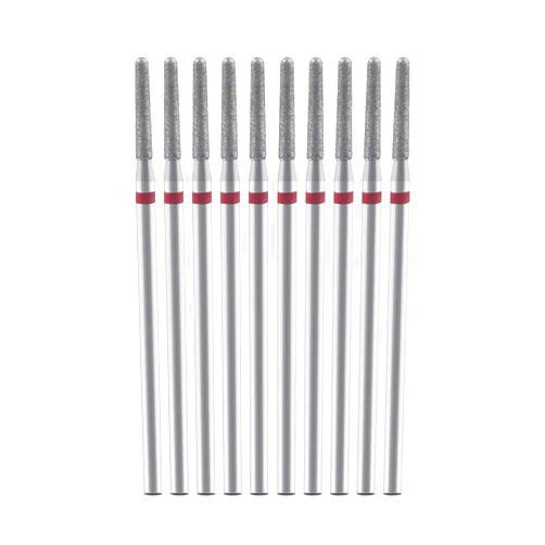 MTEAFD 10 Pcs Diamond Nail Drill Bits Set Milling Cutter Bit For Manicure Machine Remove Gel Pedicure Accessory Cuticle Clean Art Tools
