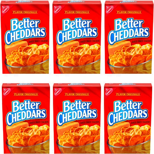 Mondelez International Flavor Originals Better Cheddars Baked Snack Cracker, 6.5 Ounce -- 6 per case.
