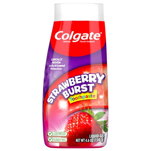 Colgate Kids Fluoride Toothpaste, Strawberry Burst, 4.6 oz