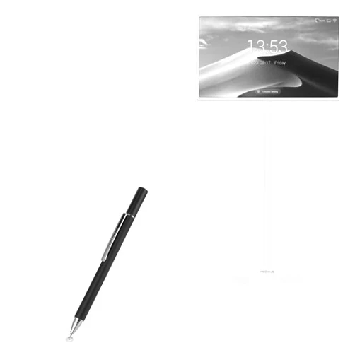 BoxWave Stylus Pen Compatible with JYXOIHUB 1080p Portable Touch Screen Monitor (22 in) - FineTouch Capacitive Stylus, Super Precise Stylus Pen - Jet Black