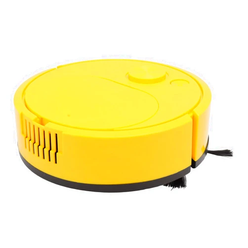 Fdit Robot Vacuum Cleaner, Mini Automatic Avoidance USB Charging Smart Sweeping Robot for Wooden Flooring for Carpet (Yellow)