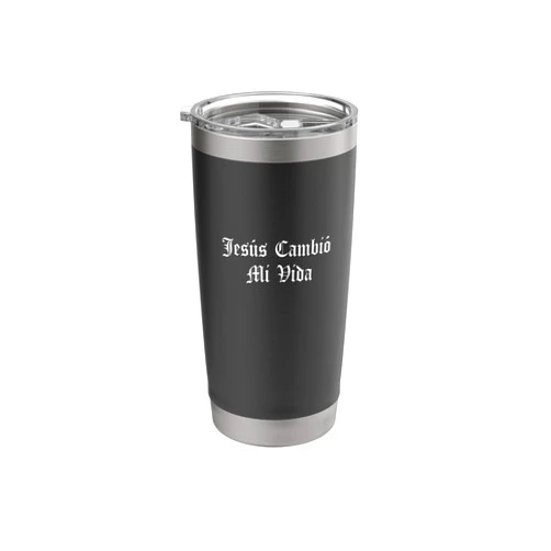 Jesus Cambio Mi Vida Español Gospel Mexican Church Jesus Cambio Mi Vida Hispanic Christian Spanish God Believer Stainless Steel Insulated Tumbler