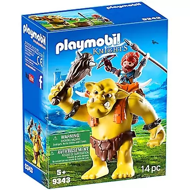 PLAYMOBIL Giant Troll with Dwarf Fighter