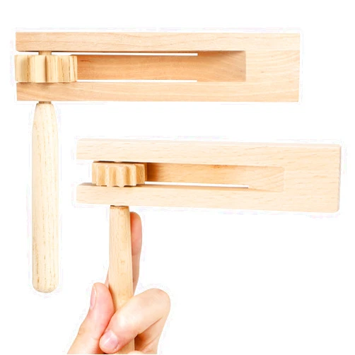 Gadpiparty 2 Pieces Wooden Spinning Ratchet Noise Maker Grogger Noise Ratchet Wooden Spinning RatchetTraditional Toy for Party Favor Sporting Events Parties and Celebrations