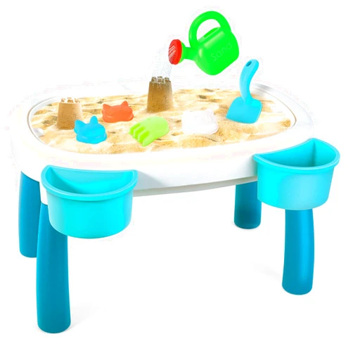 deAO Sand Water Table for Kids, 2 in 1 Sand Table and Water Play Table Beach Toys for Kids Boys Girls,Outdoor Activity Sensory Play Table