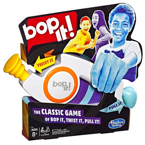 Bop it Hasbro Gaming Bop It! Electronic Game for Kids Ages 8 and up, Kids Games for 1 or More Players, Board Games for Kids, Kids Gifts