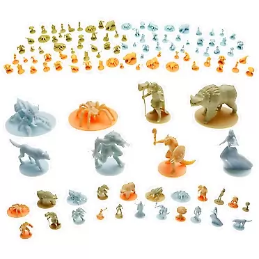 House of Bodian Mythical Heroes Forest/Swamp Edition Mini Figure Set for RPGs - 90 Pcs in 16 Designs - Creatures and Monsters - Suitable Size for DND
