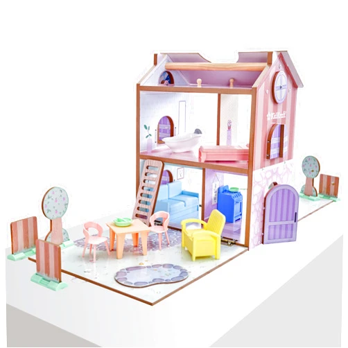 KidKraft Play & Store Cottage Wooden Dollhouse with 36 Accessories