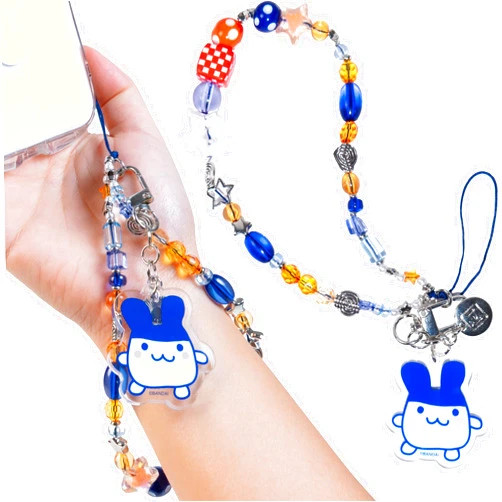 iFace [Limited Edition] Tamagotchi Beaded Wristlet Universal Charm Strap - Cute Wrist Straps for Phone Camera Keys AirPods