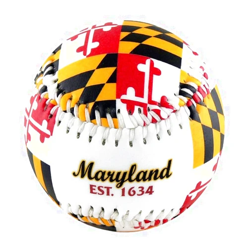 Saddle Mountain Souvenir Maryland Flag Souvenir Baseball
