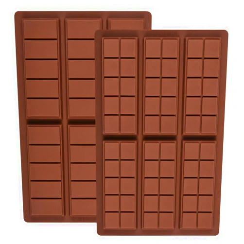 Fimary Chocolate Bar Mold - Non-Stick Chocolate Molds, Food Grade Silicone Deep Chocolate Bar Mold for Milk Chocolate Bar,Dubai Chocolate Bar Pistachio - Set of 2