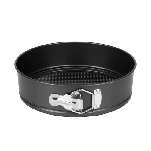 FLEEODAN 9 Inch Nonstick Springform Pan - Cheesecake Pan with Removable Bottom, Round Baking Mold for Cheesecake, Pie, Desserts & More - Baking Bakeware Accessory, Matte Black