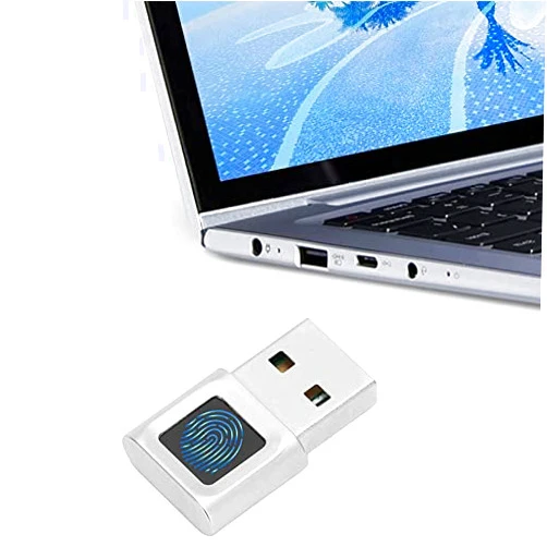 VBESTLIFE USB Fingerprint Reader, Portable Security Key Biometric Fingerprint Scanner for Windows 10 11 32/64 Bits, 360 Degrees Touch Fast Matching