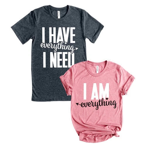 Teeny Fox I Have Everything Matching Couple Shirts T-Shirts Engagement Honeymoon