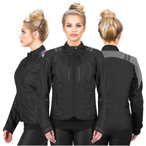 Nomad USA Nomad Motorcycle Jacket for Women, Ironborn Biker Jacket Cruiser Sportsbike Enduro Womens Riding Jacket with Armor Protection