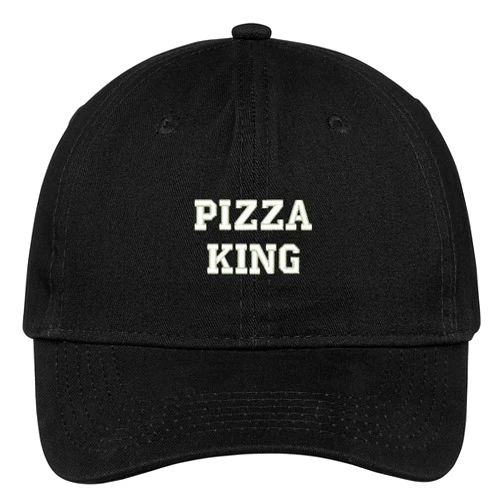 Trendy Apparel Shop Pizza King Embroidered Low Profile Adjustable Cap Dad Hat