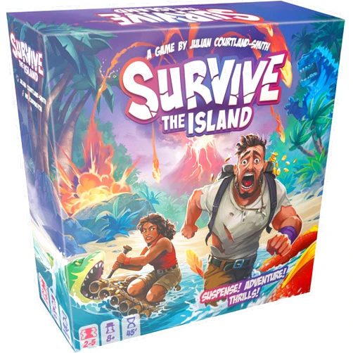 Zygomatic Survive The Island Board Game (2024 Edition) - Thrilling Escape Adventure with New Monsters! Fun Strategy Game for Kids & Adults, Ages 8+, 2-5 Players, 45 Minute Playtime, Made by Zygomatic